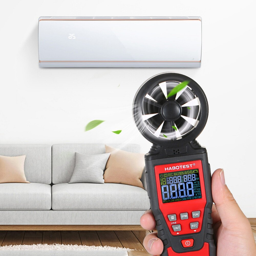Ht625a/Ht625b Digital Anemometer Handheld Wind Speed Meter Gauge For Measuring Wind Speed And Data Hold Function 6900062423479