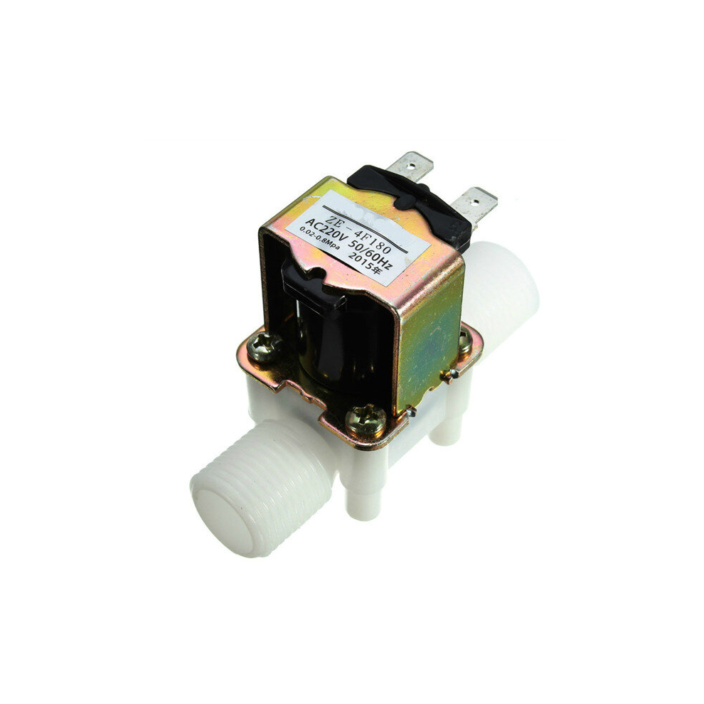 Electric Solenoid Valve Ac220v 0.02- 0.8Mpa 1/2 Inch Inlet Valve Normally Closed 808948064777