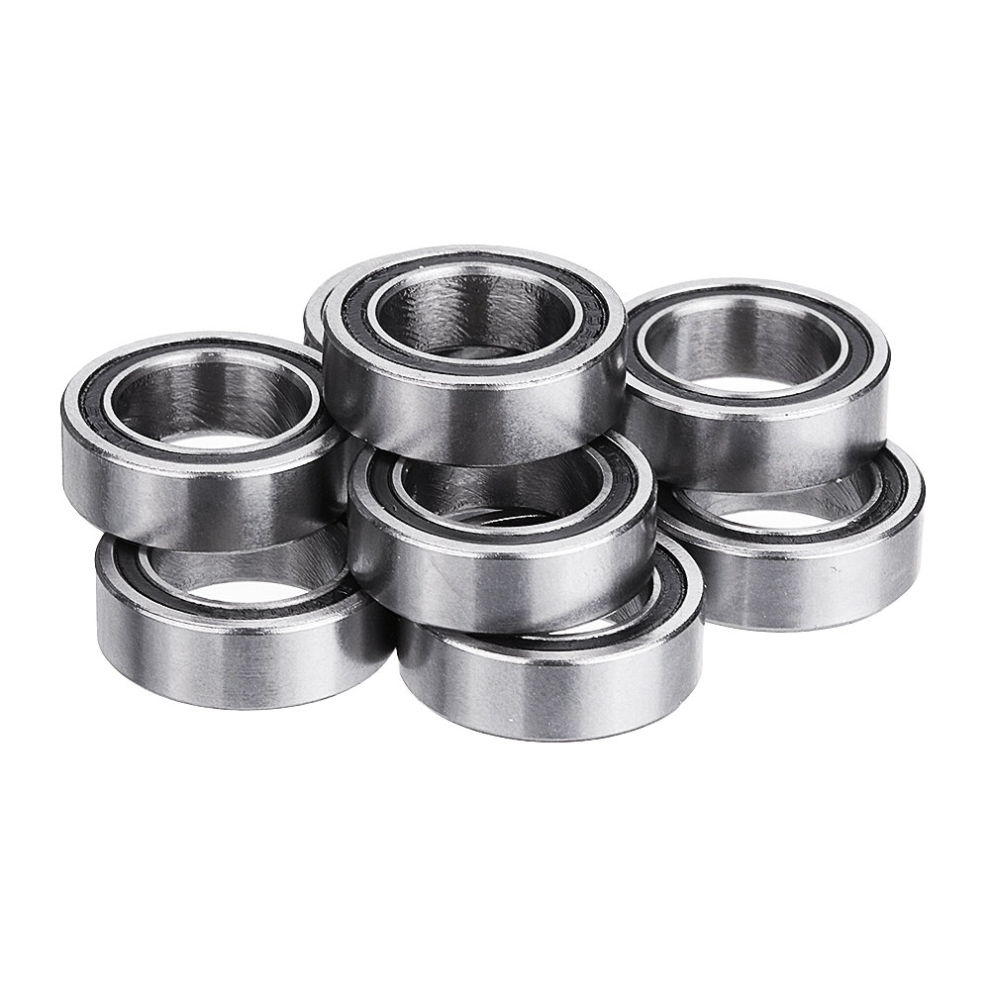 Machifit 10Pcs 6700-2Rs 10X15x4mm 10X16x5mm Miniature Double Rubber Seal Deep Groove Ball Bearing 6900039117530