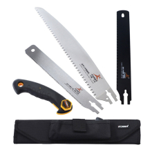 3 In 1 Woodworking Hand Saw Multifunctional Quick Disassembly Dense Tooth Saw Household Garden Logging Saw