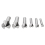 7pcs Countersunk Drill Twist Drills Bit Countersink Metal Woodworking Tool 4