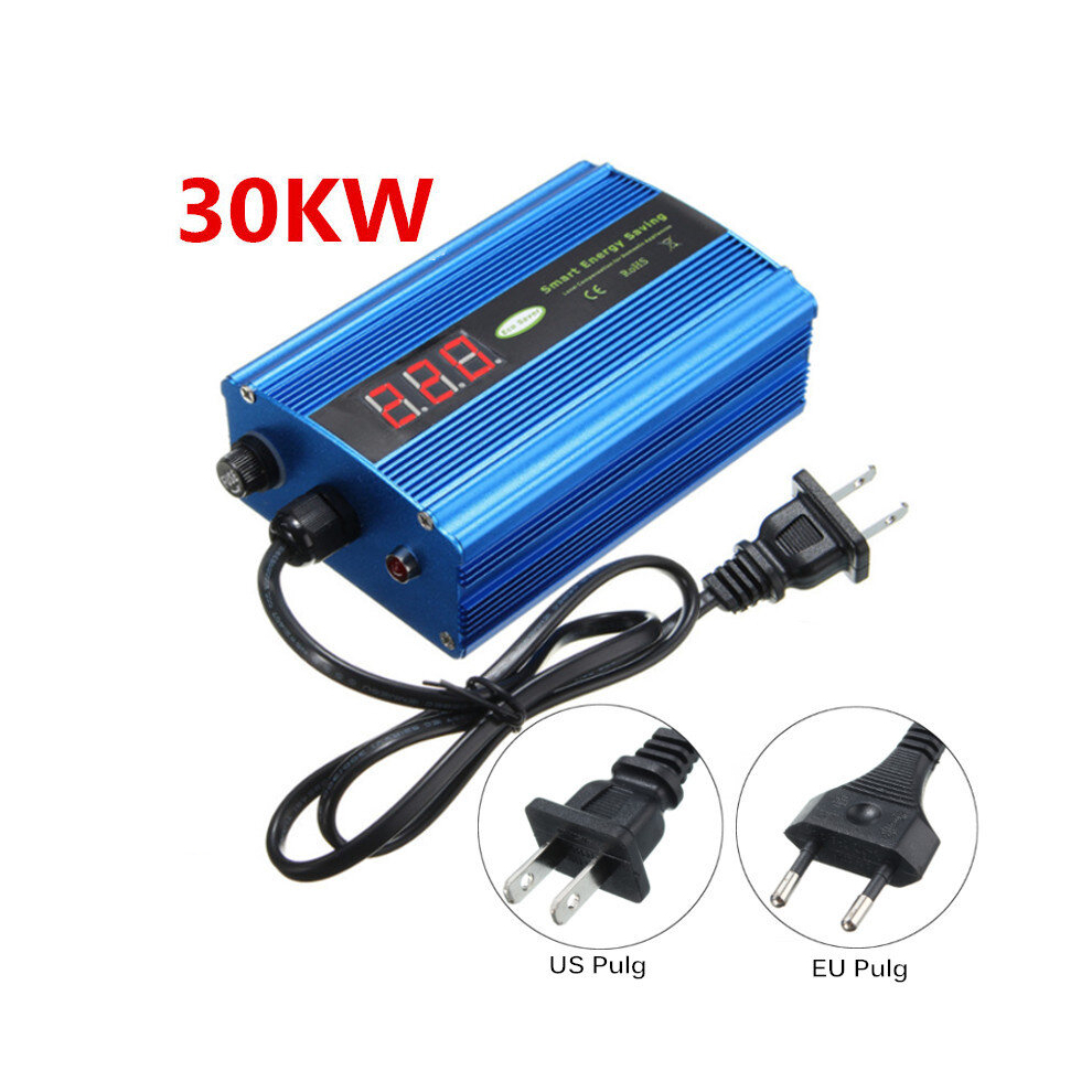 30Kw Digital Led Display Voltage Power Energy Saver Box Saving Energy Up To 35% Eu/Us Plug 6900161694411