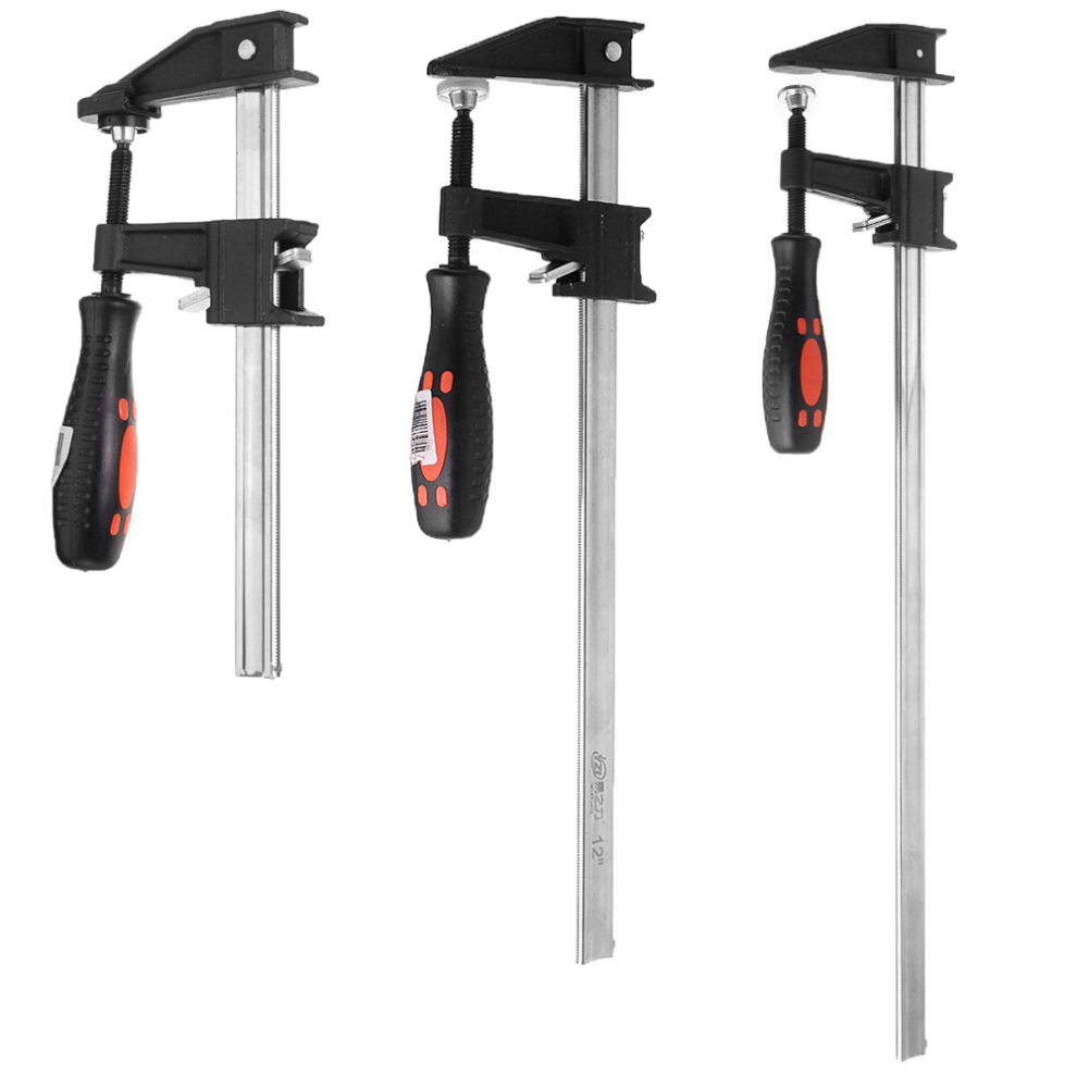 Drillpro 3 Inch X 6-36 Inch Quick Release Clutch Style F Bar Clamp Medium Duty Parallel Woodworking Clamp 6900060296808