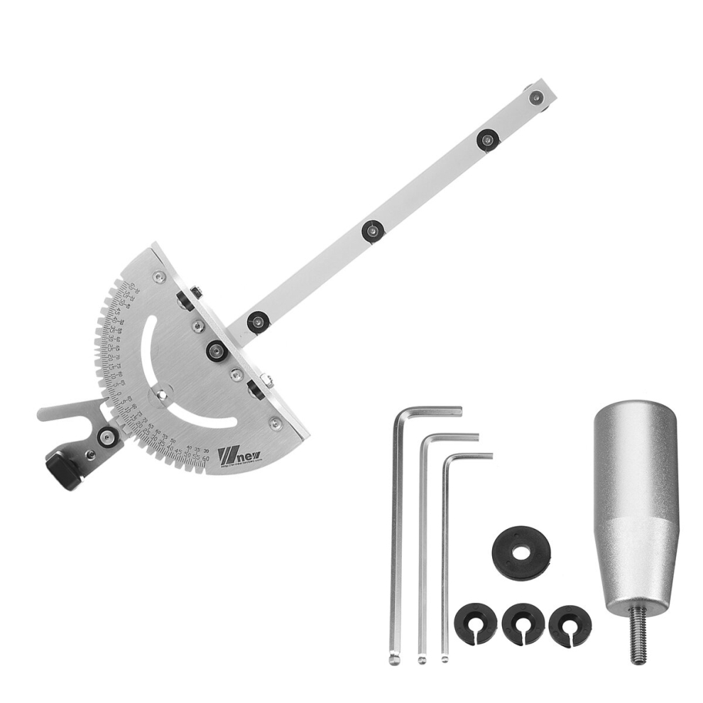 Aluminum 27 Angle Miter Gauge Table Saw Router Sawing Assembly Ruler Woodwork 791797812500