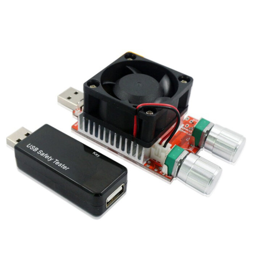 35W Constant Current Double Adjustable Electronic Load + USB Tester Current Voltage Capacity Tester 1