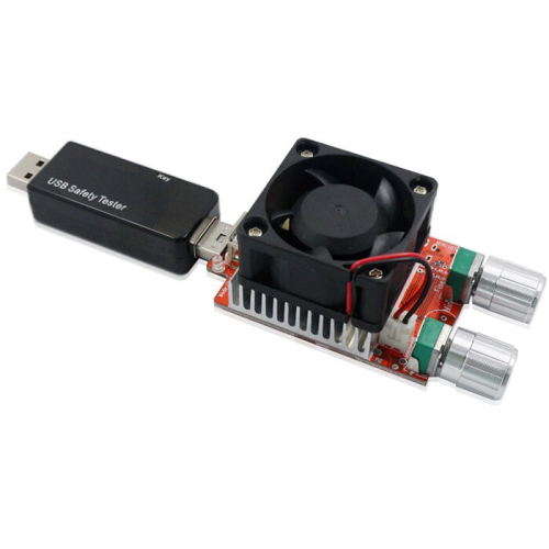 35W Constant Current Double Adjustable Electronic Load + USB Tester Current Voltage Capacity Tester 2