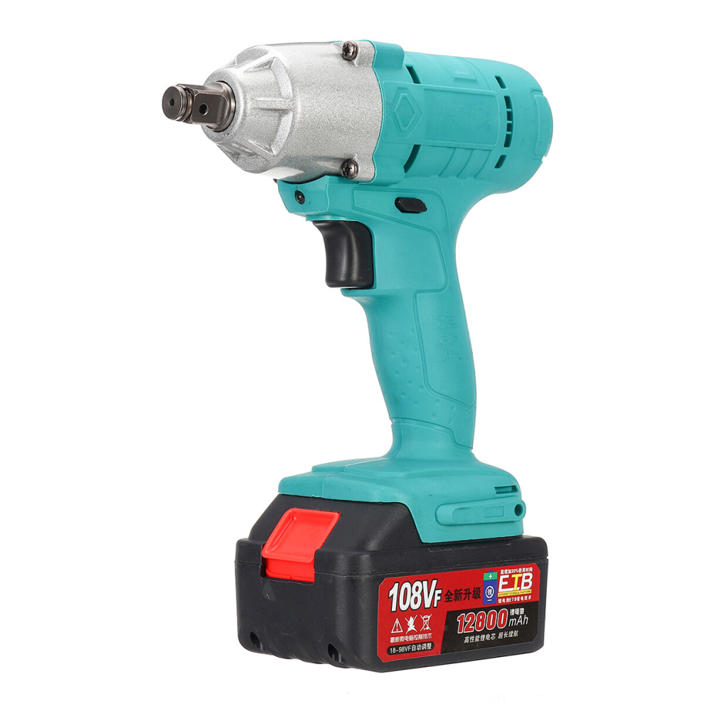 108Vf 12800Mah Lithium-Ion Battery Electric Cordless Impact Wrench Drill Driver Kit 663024011744
