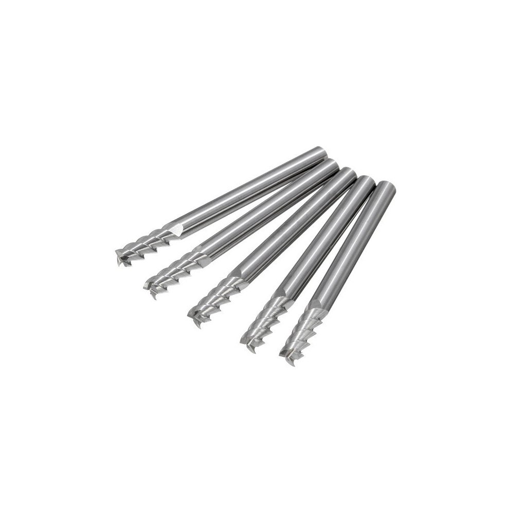 5Pcs 4Mm Shank 3 Flute End Mill Cutter 698036710828