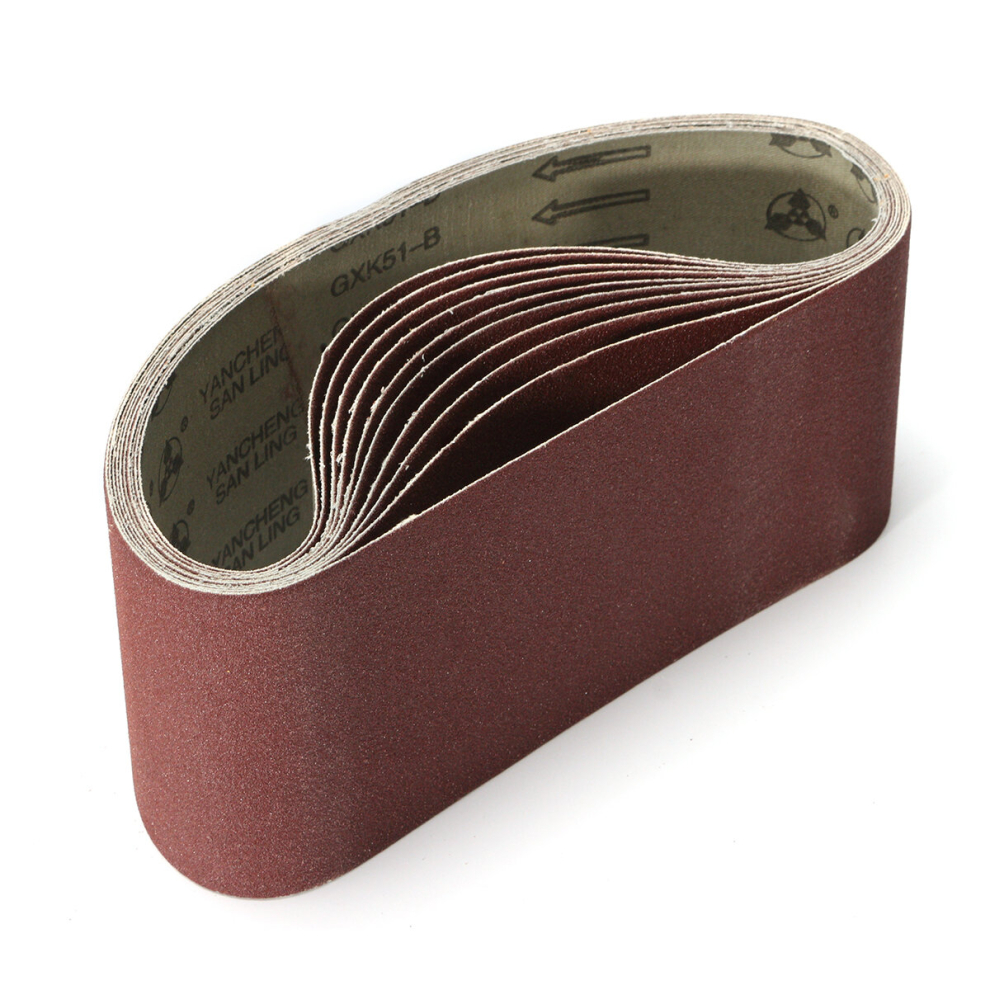 10Pcs 100 X 610Mm Sanding Belts 40-120 Grit Aluminium Oxide For Sander 6900013982246
