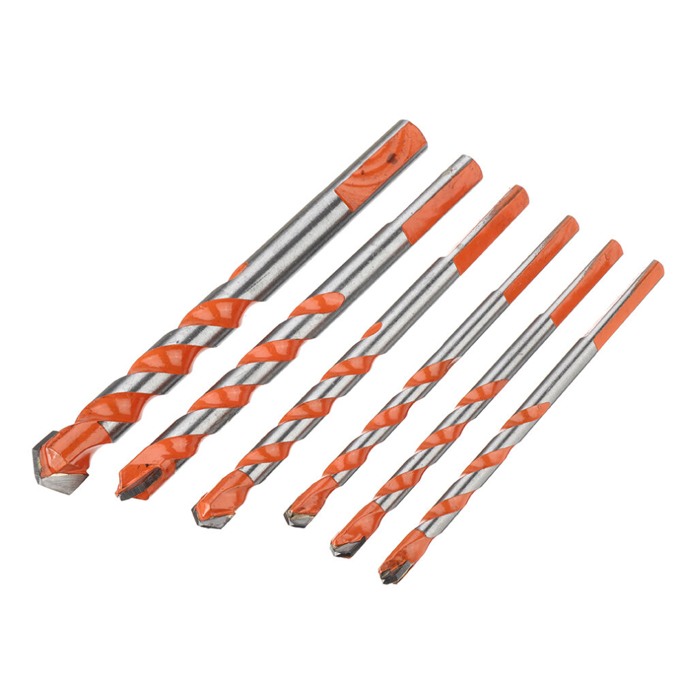Drillpro 5Pcs 6-12Mm Multi Construction Hole Saw Cutter For Concrete Masonry Wood Aluminum 6900073803802