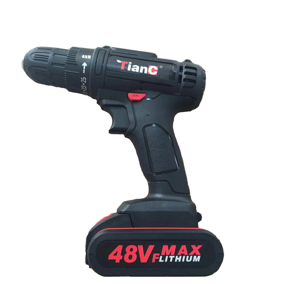 48V Cordless Electric Drill Driver Tool 1500Mah Li-Ion Battery Electric Screwdriver 840166523223
