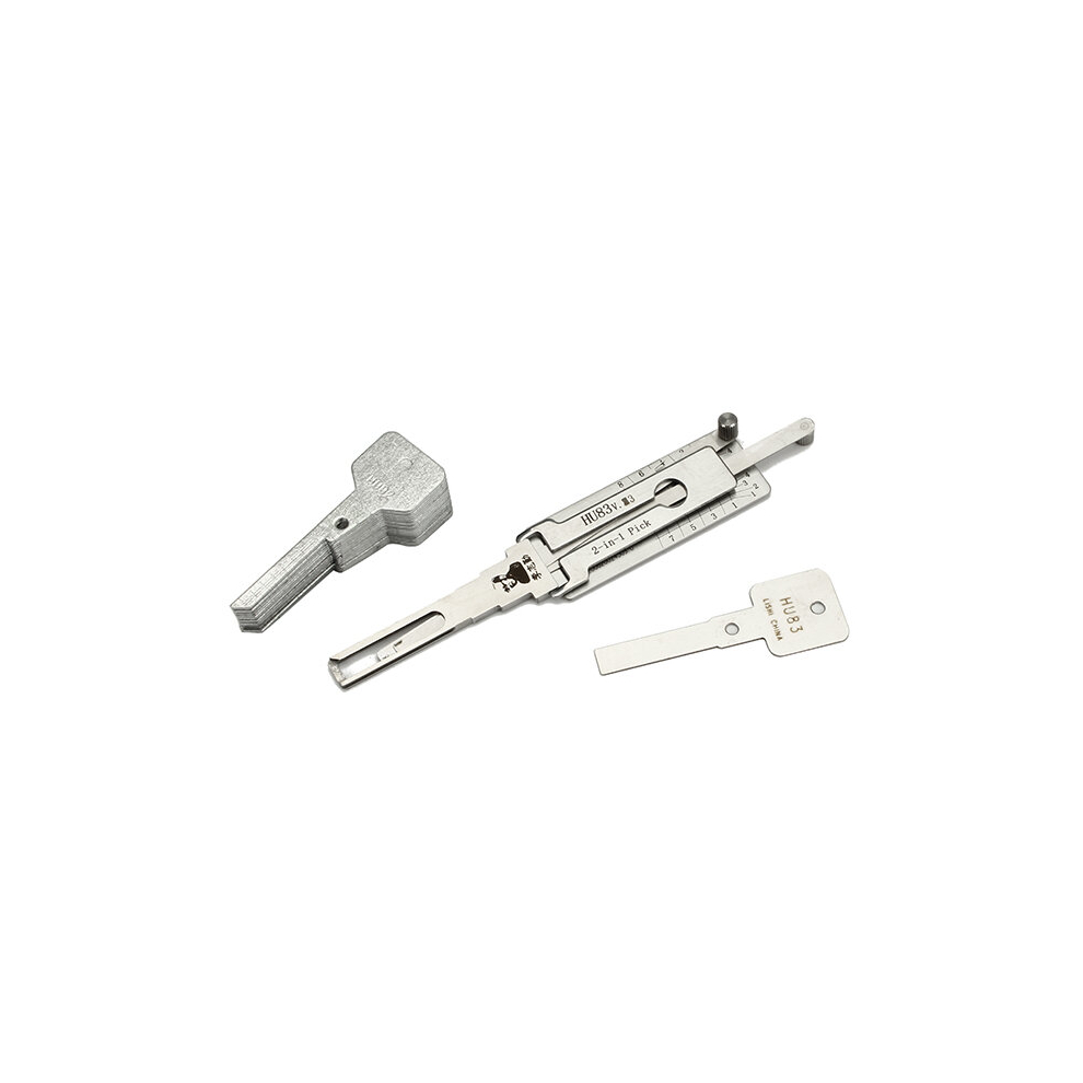Daniu Hu83 2 In 1 Car Door Lock Pick Decoder Unlock Tools Locksmith Tools 6908201275507