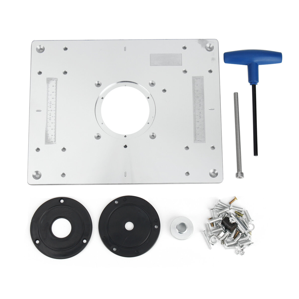 297Mm X 235Mm X 9Mm Aluminium Alloy Router Table Insert Plate For Woodworking 8857403687770