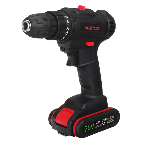 26V Electric Cordless Drill Driver Power Drill 2 Speed With LED Light 1