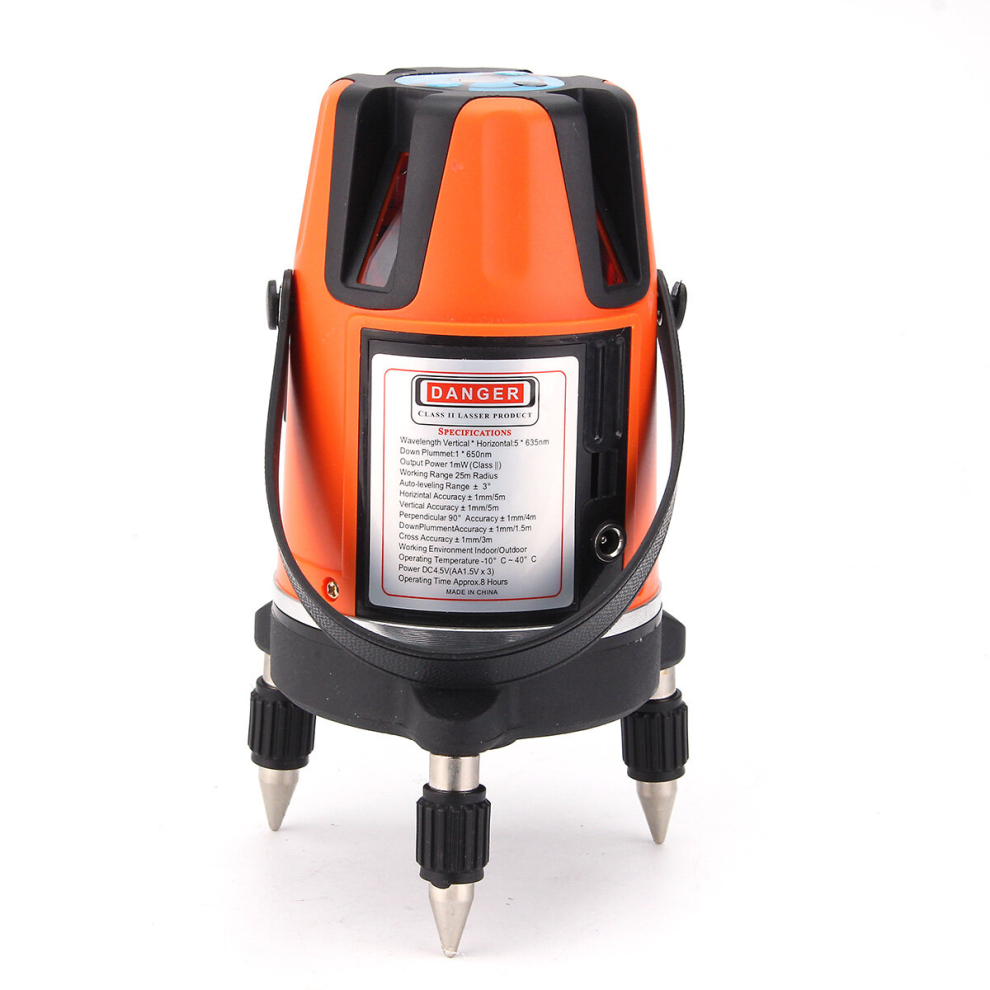 Orange Automatic Self Leveling Lines 6 Points 4V1h Laser Level Measure Size 5