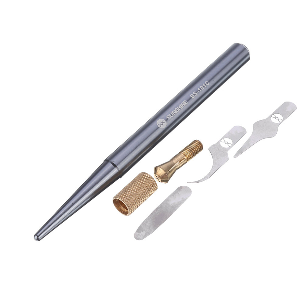 Ss-101C Handword Polished Mobile Phone Chip Advanced Repair Tool Kit Motherboard Bga Glue Cleaning Scraping Pry Tools 6906140044055