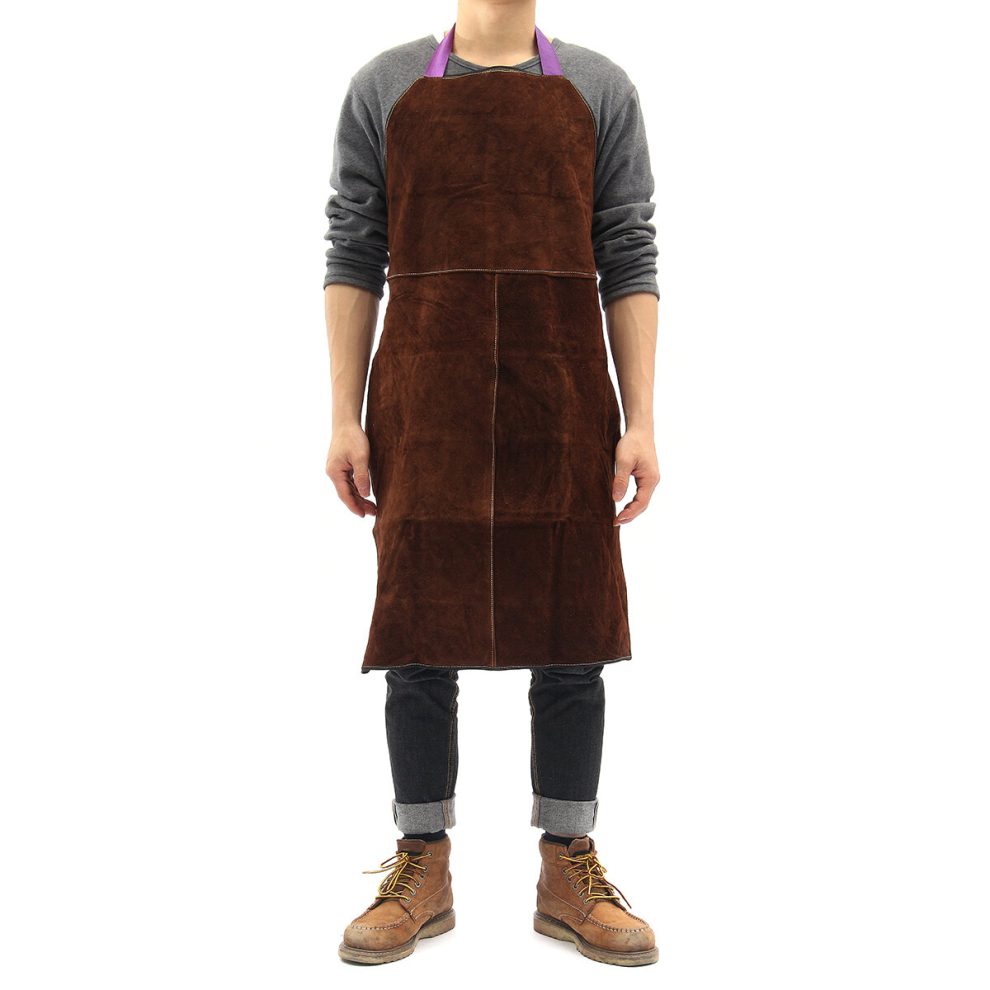 Welding Equipment Welder Heat Insulation Protection Apron Cow Leather 60X90cm 649490705073