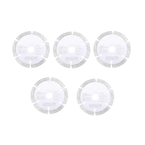 Drillpro 5pcs 85mm Diamond Saw Blade 15mm Bore Circular Cutting Disc