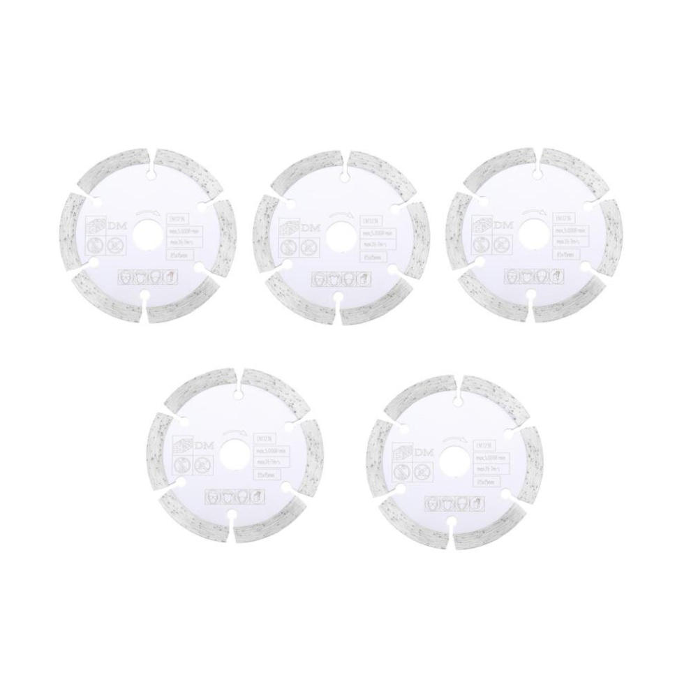 Drillpro 5Pcs 85Mm Diamond Saw Blade 15Mm Bore Circular Cutting Disc 6039578688734