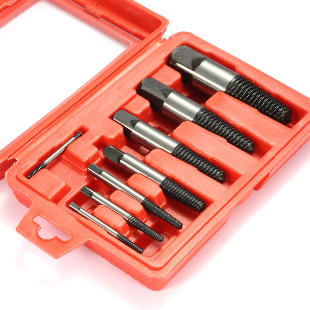 8Pcs Damaged Screw Extractor Stud Remover Set Broken Bolt Screw Extractor 611393385225