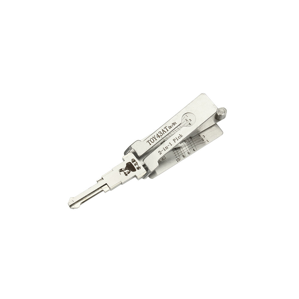 Daniu Toy43at 2 In 1 Car Door Lock Pick Decoder Unlock Tools Locksmith Tools 6901251425533