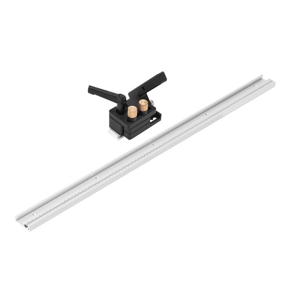 Drillpro 600/800/1000/1220Mm Aluminum Alloy T-Track Woodworking T-Slot Miter Track With Scale/Miter Track Stop 6900036888259