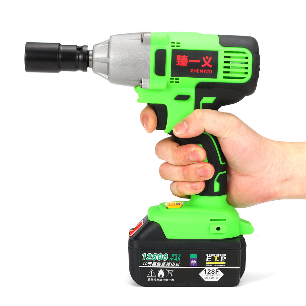 12800Mah Li-Ion Battery Impact Wrench Power Cordless Brushed Electric Wrench 767353101005