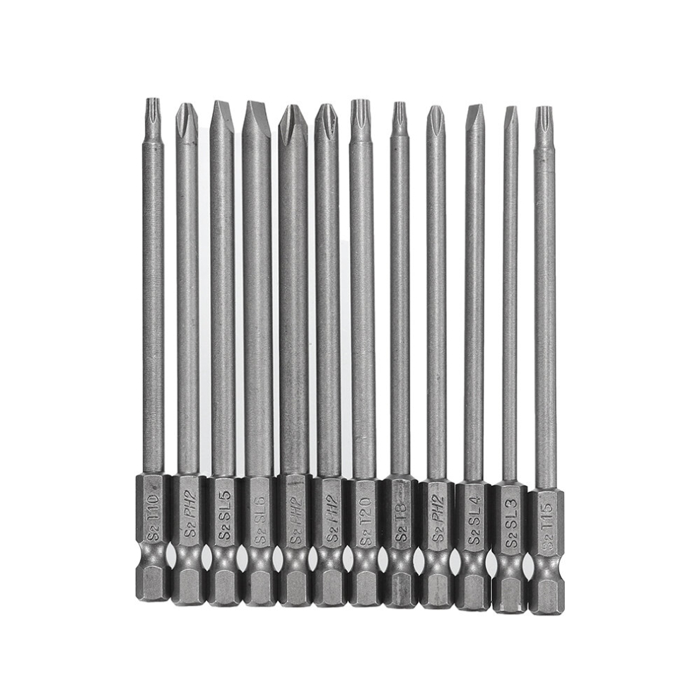 Drillpro 16Pcs 100Mm Screwdriver Bits Set Torx Hex Screwdriver Bit 9553344831263