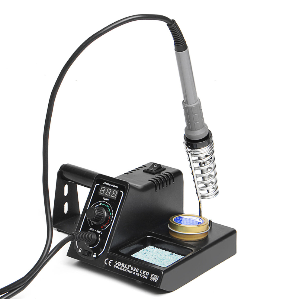 60W Wep Solder Iron Rework Station Variable Temperature Led Display + Gun Stand 747388163575