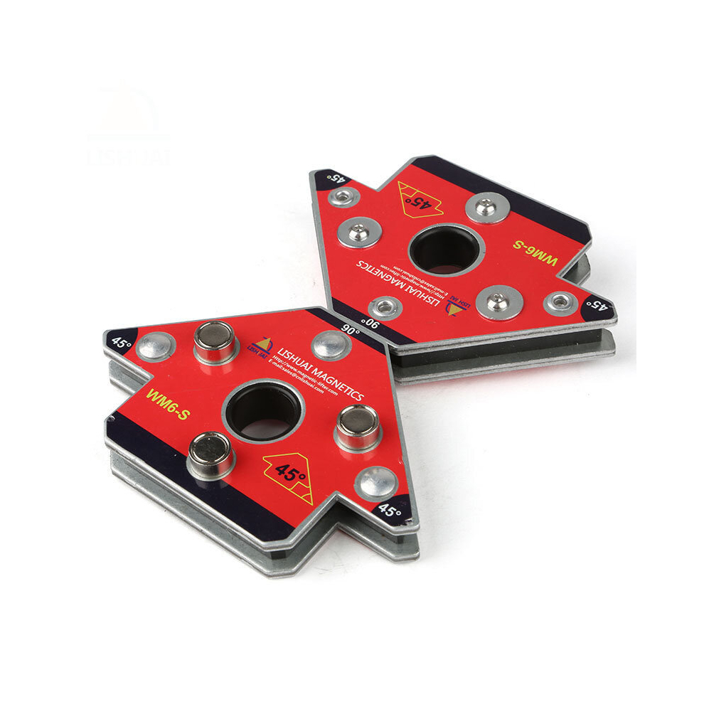 2Pcs Pack Arrow Magnetic Welding Clamp Ndfeb Magnet Welding Holder For Three-Dimensional Welding Small Size 8433844554453