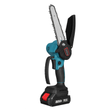 6Inch 88VF Portable Electric Pruning Chain Saw Rechargeable Small Woodworking Chainsaw W/ None/1/2pcs Battery