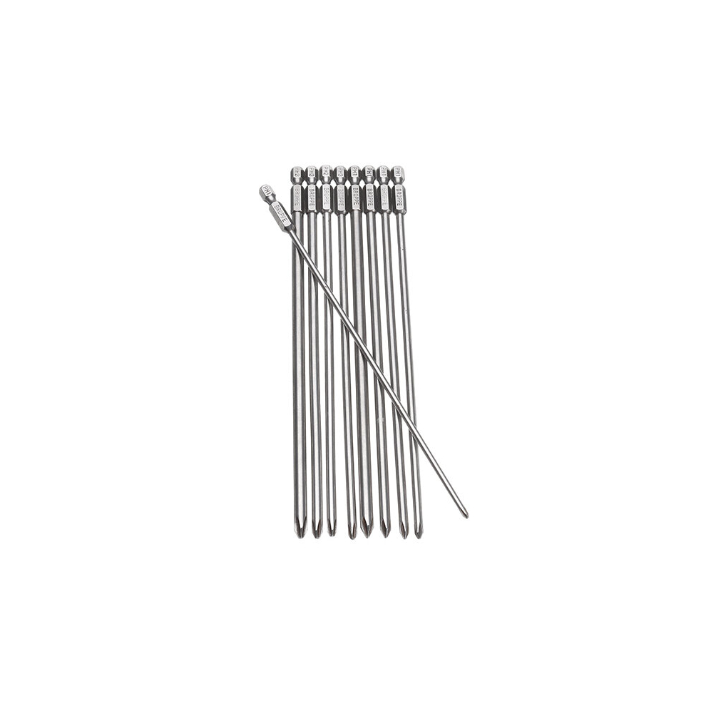 Broppe 9Pcs 200Mm Magnetic Long Hex Cross Head Screwdriver Bits 600182732784