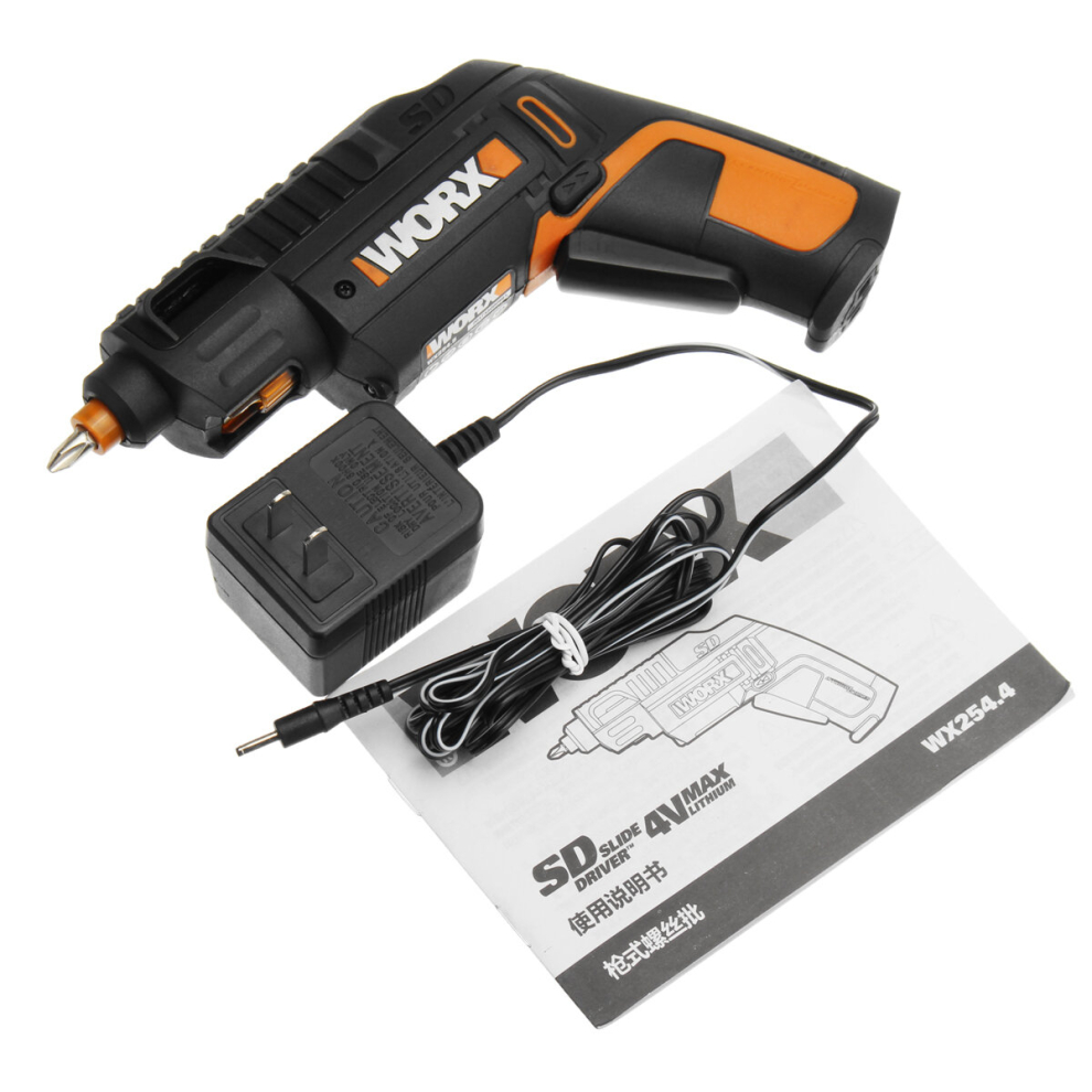 Worx 4V Lithium Electric Screwdriver Cordless Slide Driver Household Rechargeable Screwdriver 791177553597