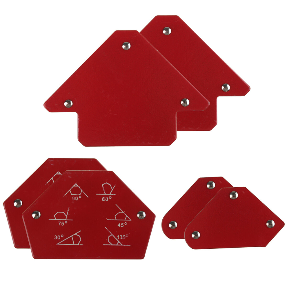 6Pcs Triangle Welding Positioner Magnetic Fixed Angle Soldering Locator Tools Without Switch Welding Accessories 633196560142