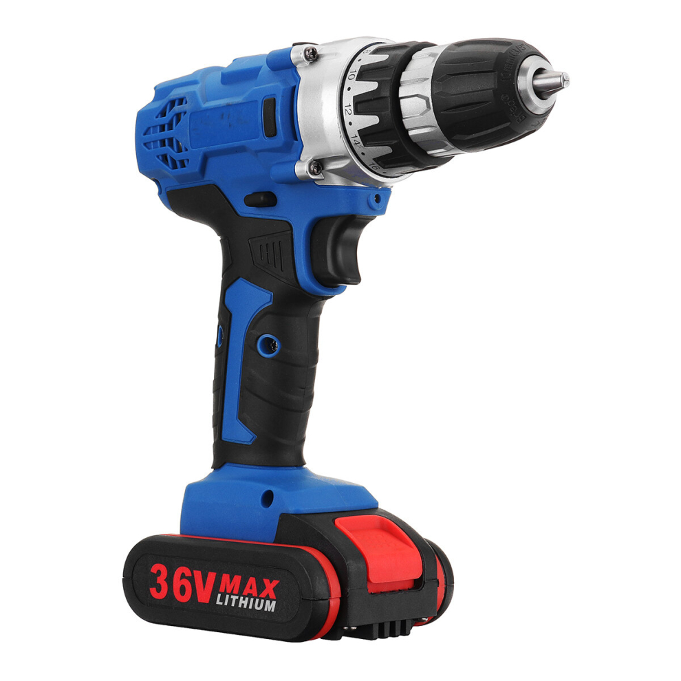 36V 1.3A Cordless Rechargeable Power Drill Driver Electric Screwdriver W/ 1 Or 2 Li-Ion Battery 6900042807176