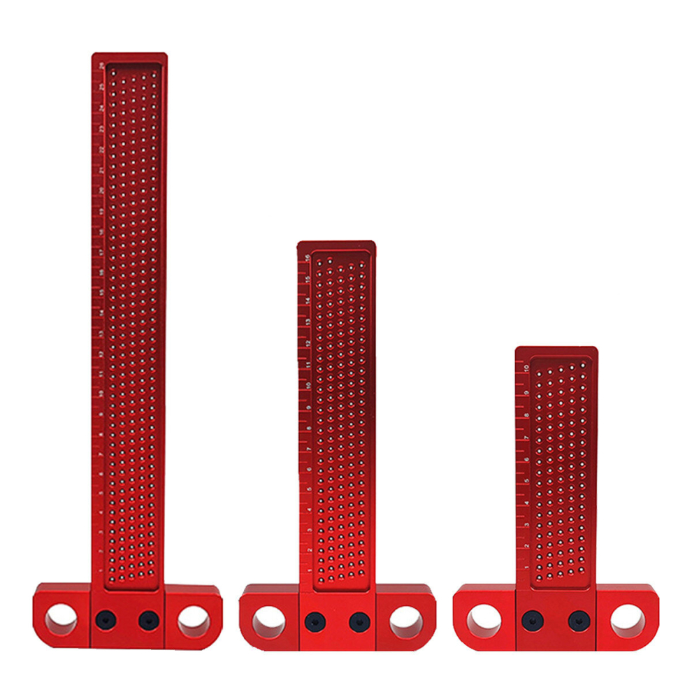 T50/T60/T100/T160/T260 T-Type Ruler Hole Scribing Measuring Woodworking Marking Scriber 6900061867380