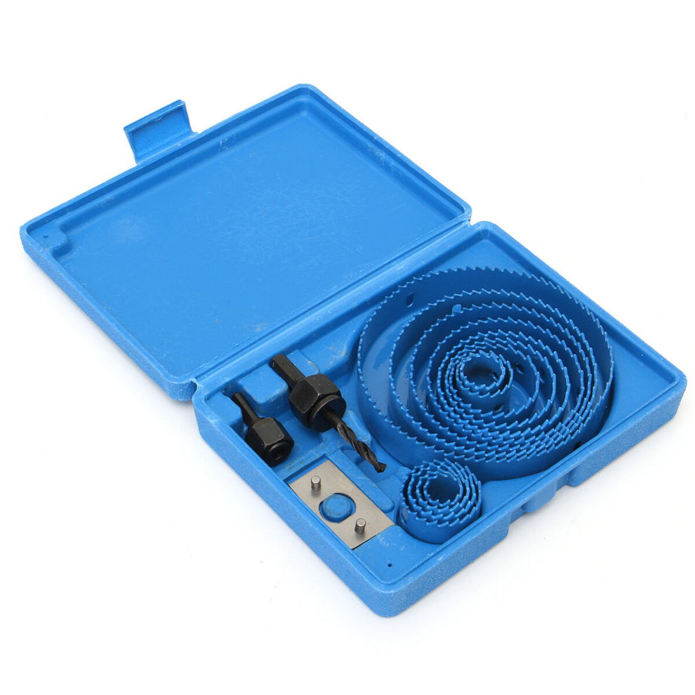 16Pc Holesaw Set Circle Wood Round Cutter Hole Saw Drill Bits 19-127Mm Tool Kit 791177552651