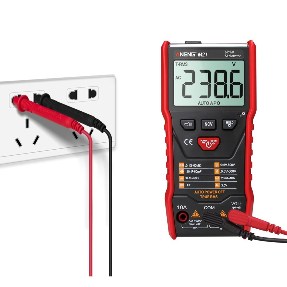 Aneng M21 Digital Multimeter 6000 Counts Backlight Ac / Dc Ammeter Voltmeter Ohm Portable Meter 6900063381440