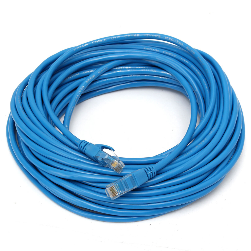 15M 50Ft Rj45 Cat6 1000Mbps Fast Transmission Ethernet Lan Network Cable Blue 817217852564
