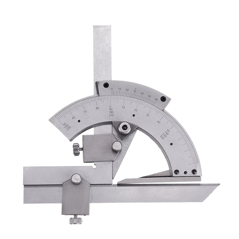 Drillpro 0-320 Degrees Precision Vernier Angle Ruler Universal Bevel Protractor Measuring Finder Woodworking Measuring Tools 745780110418