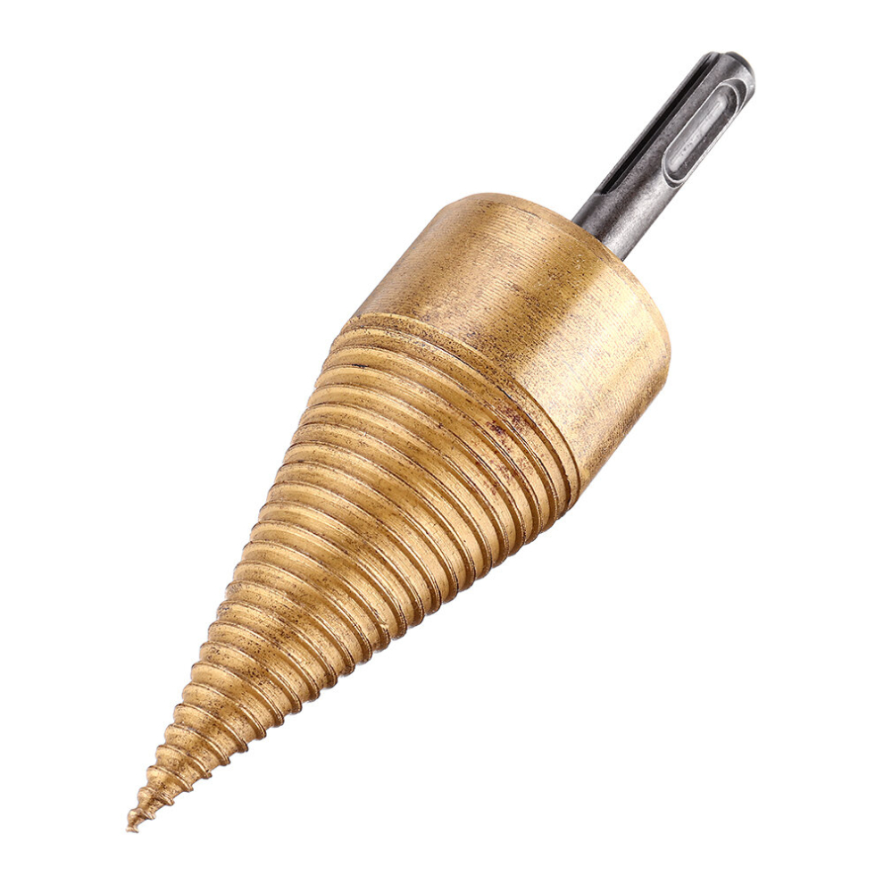 Drillpro 32/42Mm Titanium Coated Hss Firewood Splitter Drill Bit Wood Drilling Tools Firewood Chopper Breaker 6900061538020