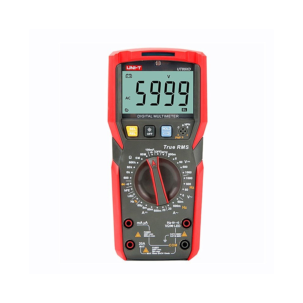 Uni-T Ut89x/Ut89xd 6000 Count Digital Multimeter True Rms Automatic Backlight Multimeter Ncv/Condensator/Triode/Temperatuur Tester 3345535914642