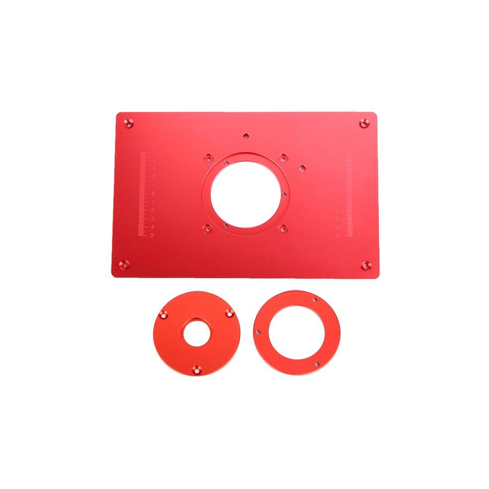 Red 200X300x10mm Aluminum Router Table Insert Plate For Woodworking Engraving Machine 787840756624