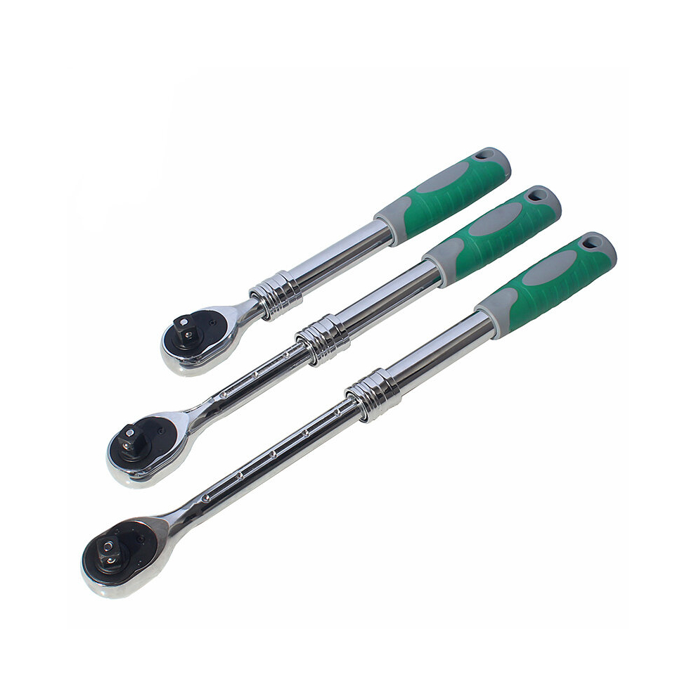 Berrylion 1/2Inch Auto Telescopic Ratchet Wrench Universal Key Spanner Length 31-44Cm Torque Wrench 836936531864