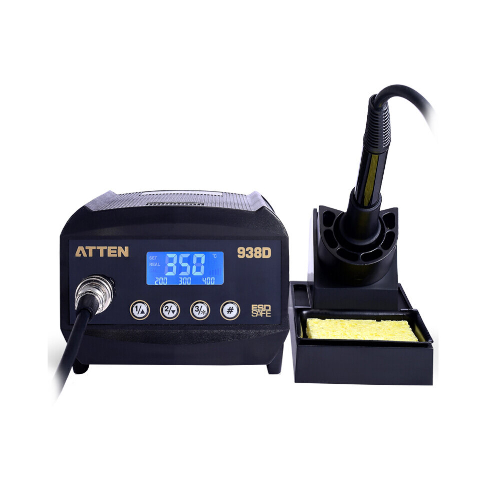 Atten At938d 60W Lead-Free 60W Esd Digital Soldering Iron Station Smd Rework Staion For Bga Soldering Mortherboard Repair 6900055577196