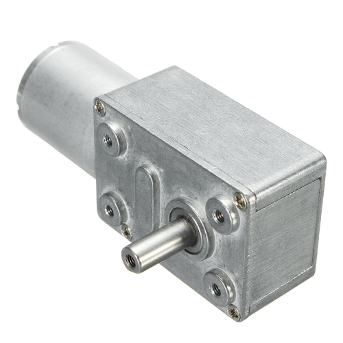 Machifit JGB370 DC12V Worm Gear Motor Hollow Shaft Micro DC Gear Motor 2