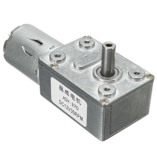 Machifit JGB370 DC12V Worm Gear Motor Hollow Shaft Micro DC Gear Motor 1