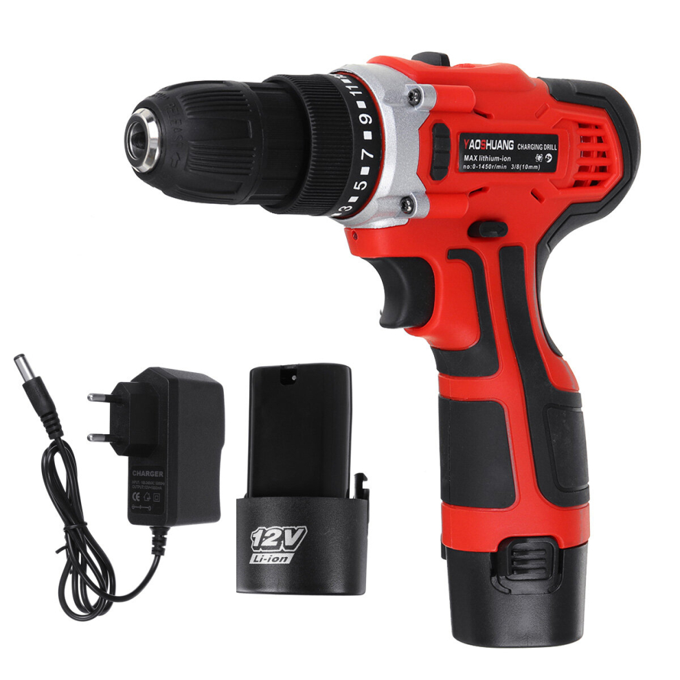 12V/18V/21V Electric Cordless Power Drill Home Handhold Electric Screwdriver Mini Wireless Power Driver 438636192361