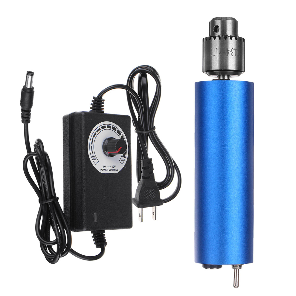 Mini Electric Hand Drill Grinding Polishing Tool With Diy 385 Ball Bearing Motor Clamping 0.3-4Mm 6900075130425