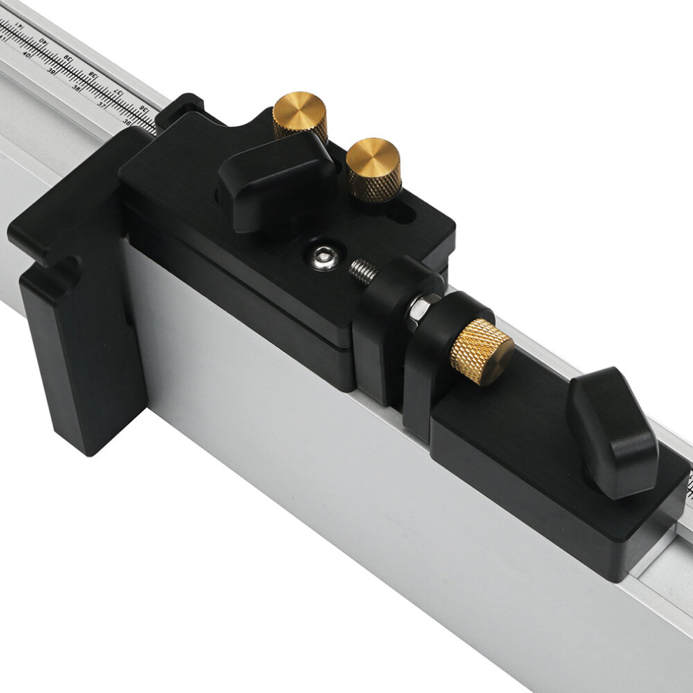 Drillpro Micro-Adjustable Setting Flip Stop With 450Mm Woodworking Miter Gauge Fence With Scale 3518362689216